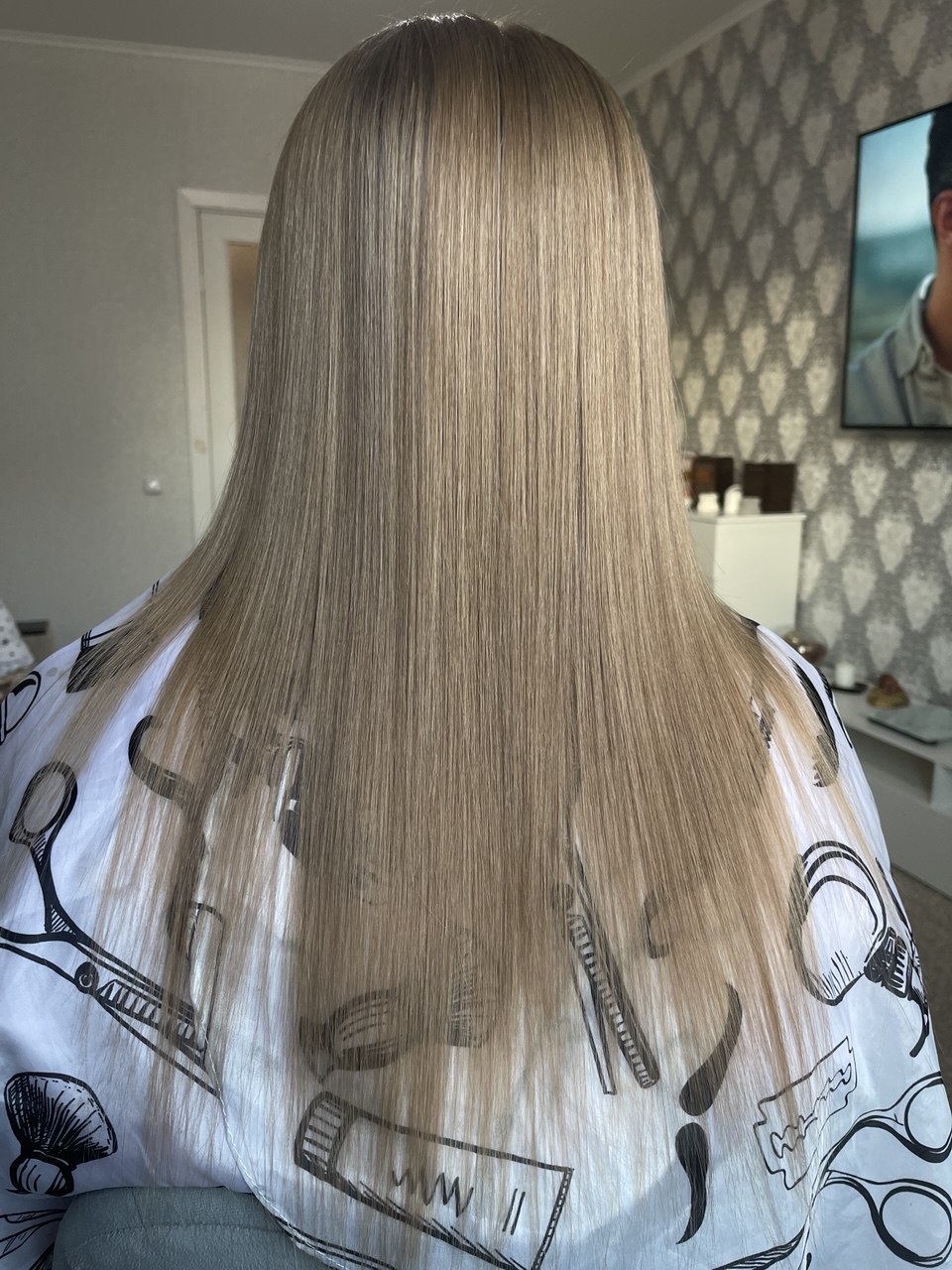 Волосы после восстановления и полировки